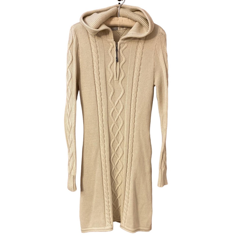 Athleta Hut to Hut Cable Knit Sweater Dress M